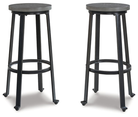 Challiman Bar Height Stool (Variation Color: Antique Gray)