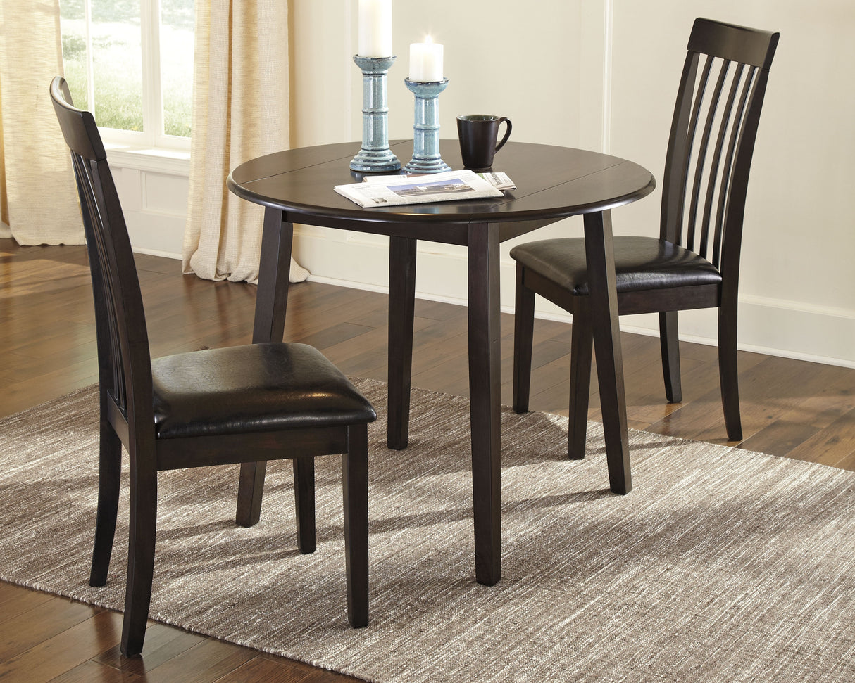 Hammis 3-Piece Dining Table and 2 Chairs (Dining Chair, Dining Chair, Dining Drop Leaf Table)
