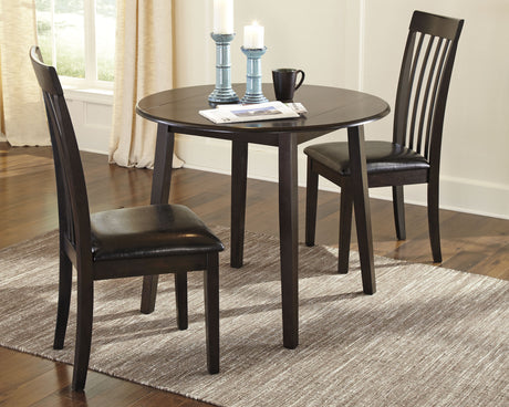 Hammis 3-Piece Dining Table and 2 Chairs (Dining Chair, Dining Chair, Dining Drop Leaf Table)