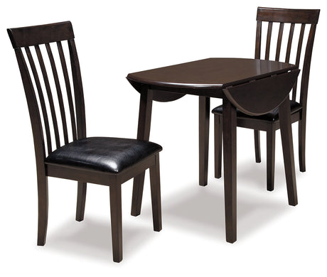 Hammis 3-Piece Dining Table and 2 Chairs (Dining Chair, Dining Chair, Dining Drop Leaf Table)