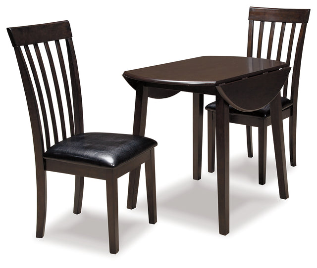 Hammis 3-Piece Dining Table and 2 Chairs (Dining Chair, Dining Chair, Dining Drop Leaf Table)