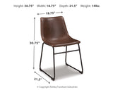 Centiar Dining Chair (Color: Brown)