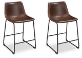 Centiar Counter Height Bar Stool (Color: Brown, Barstool Height: Counter Height)