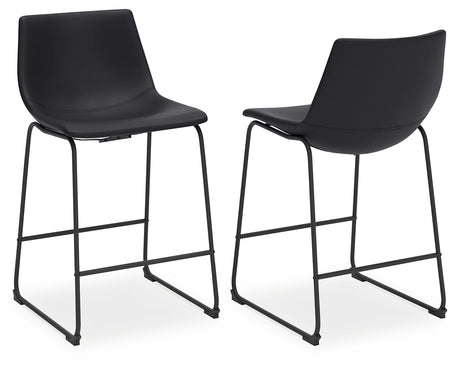 Centiar Counter Height Bar Stool (Color: Black, Barstool Height: Counter Height)