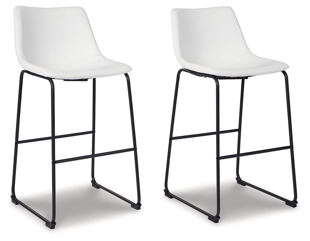 Centiar Counter Height Bar Stool (Color: White, Barstool Height: Pub/Bar Height)