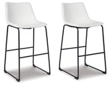 Centiar Counter Height Bar Stool (Color: White, Barstool Height: Pub/Bar Height)