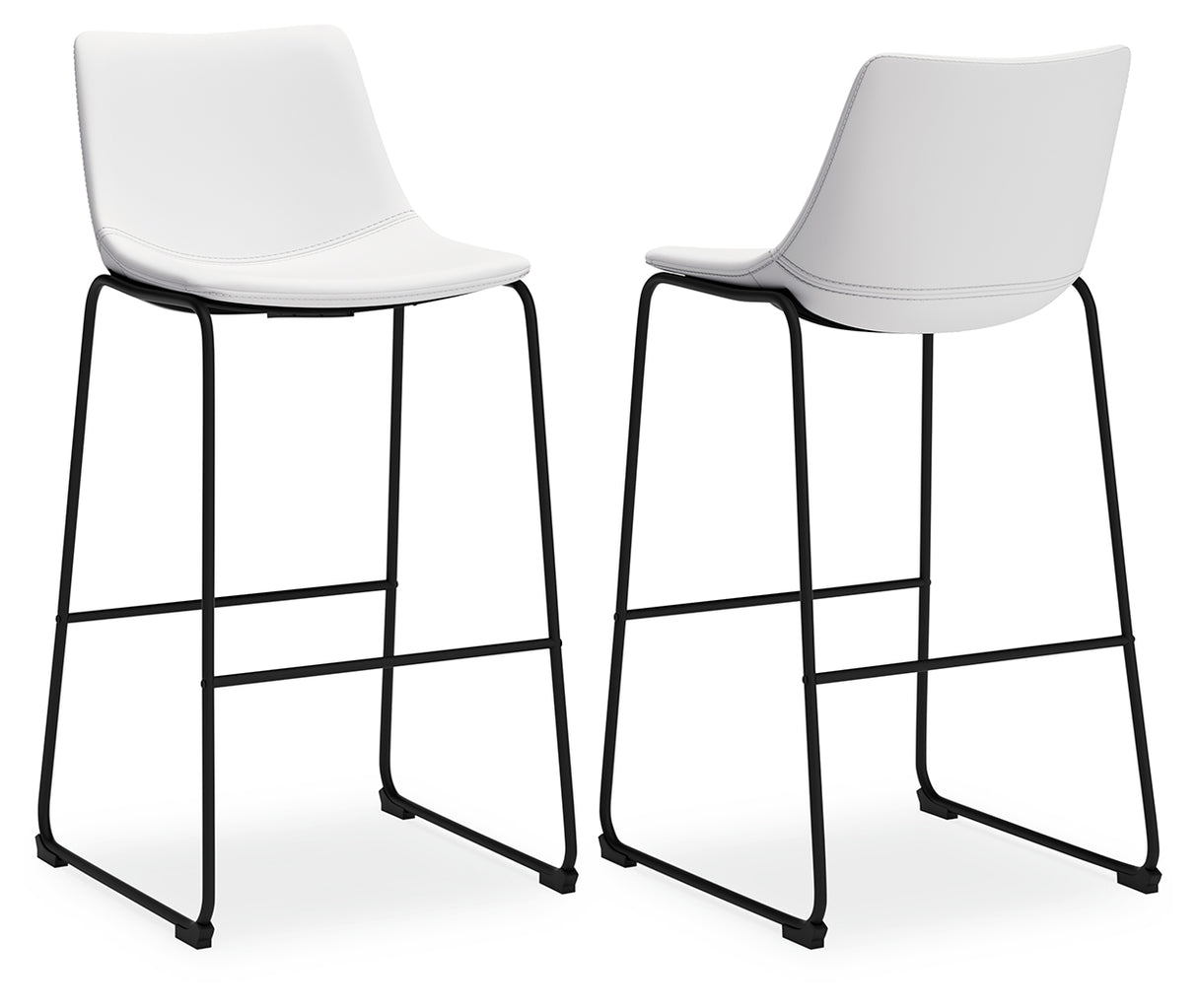 Centiar Counter Height Bar Stool (Color: White, Barstool Height: Pub/Bar Height)