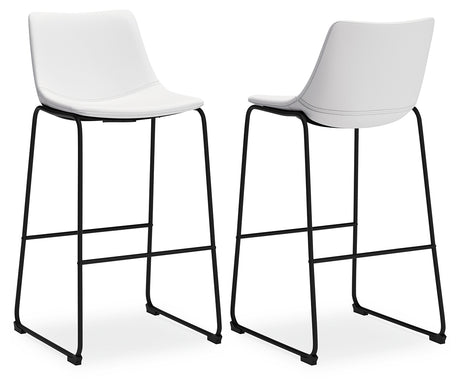 Centiar Counter Height Bar Stool (Color: White, Barstool Height: Pub/Bar Height)