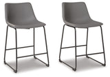Centiar Counter Height Bar Stool (Color: Gray, Barstool Height: Counter Height)