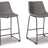 Centiar Counter Height Bar Stool (Color: Gray, Barstool Height: Counter Height)