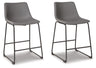 Centiar Counter Height Bar Stool (Color: Gray, Barstool Height: Counter Height)