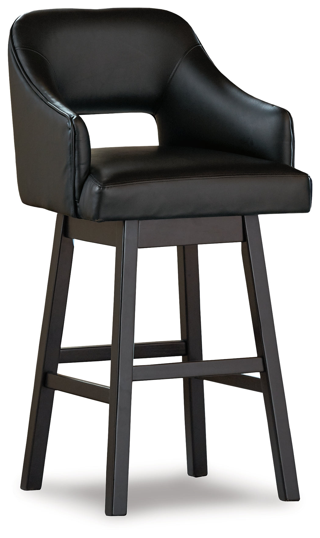 Tallenger Counter Height Bar Stool (Color: Black/Dark Brown, Barstool Height: Pub/Bar Height)