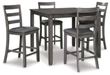 Bridson Counter Height Dining Table and Bar Stools (Set of 5)