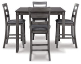 Bridson Counter Height Dining Table and Bar Stools (Set of 5)