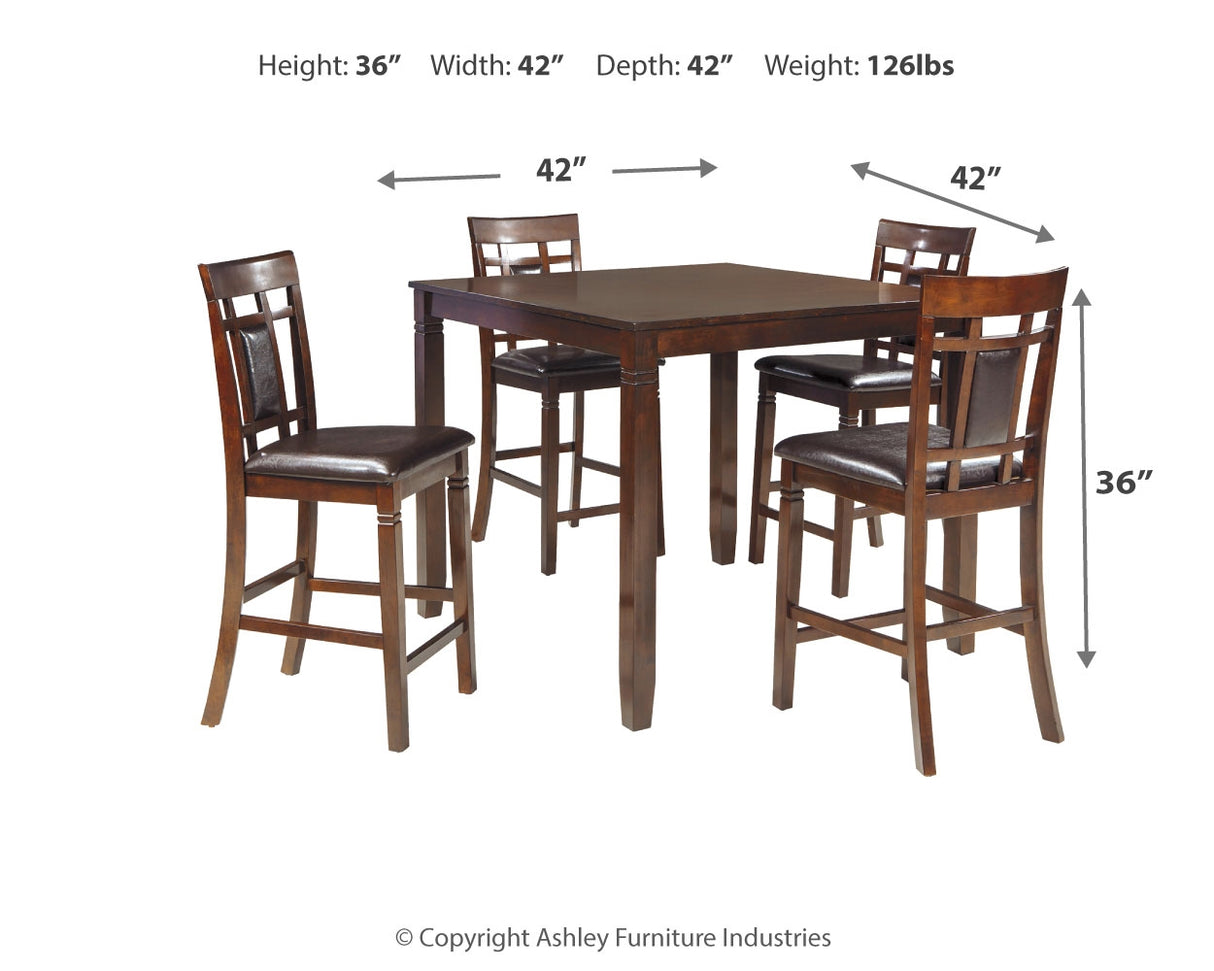 Bennox Counter Height Dining Table and Bar Stools (Set of 5)