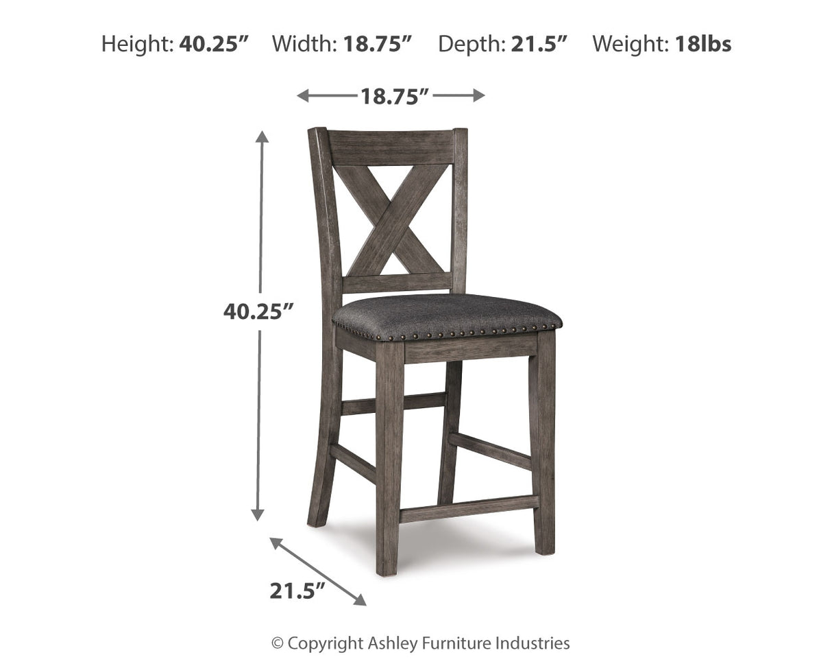 Caitbrook Counter Height Upholstered Bar Stool