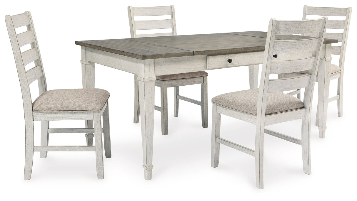 Skempton 5-Piece Dining Table and 4 Chairs (Dining Table, Dining Chair, Dining Chair, Dining Chair, Dining Chair)