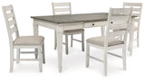 Skempton 5-Piece Dining Table and 4 Chairs (Dining Table, Dining Chair, Dining Chair, Dining Chair, Dining Chair)