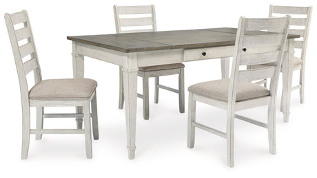 Skempton 5-Piece Dining Table and 4 Chairs (Dining Table, Dining Chair, Dining Chair, Dining Chair, Dining Chair)