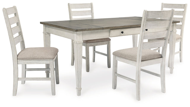 Skempton 5-Piece Dining Table and 4 Chairs (Dining Table, Dining Chair, Dining Chair, Dining Chair, Dining Chair)