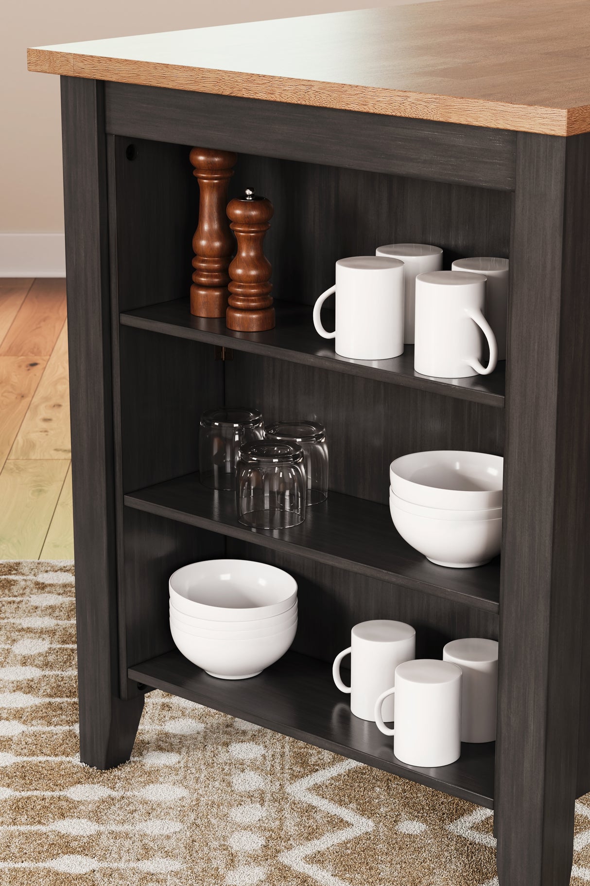 Gesthaven 3-Piece Counter Height Dining Table and 2 Barstools (Counter Height Dining Table, Counter Height Barstool, Counter Height Barstool)