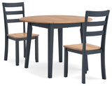 Gesthaven 3-Piece Dining Table and 2 Chairs (Dining Drop Leaf Table, Dining Chair, Dining Chair)