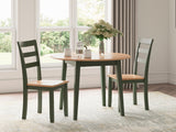 Gesthaven 3-Piece Dining Table and 2 Chairs (Dining Drop Leaf Table, Dining Chair, Dining Chair)