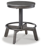 Torjin Counter Height Stool (Color: Gray)