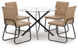 Pharwynn 5-Piece Dining Table and 4 Chairs (Dining Chair, Dining Chair, Dining Chair, Dining Chair, Dining Table)