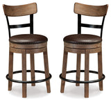 Pinnadel Counter Height Bar Stool (Set of 2)