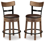 Pinnadel Counter Height Bar Stool (Set of 2)