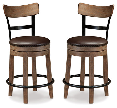 Pinnadel Counter Height Bar Stool (Set of 2)