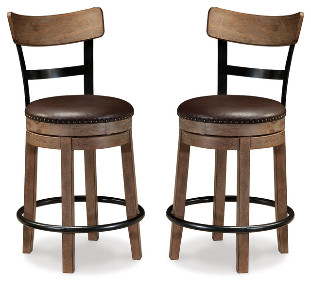 Pinnadel Counter Height Bar Stool (Set of 2)