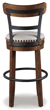 Valebeck Counter Height Bar Stool (Color: Brown, Barstool Height: Pub/Bar Height)