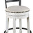 Valebeck Counter Height Bar Stool (Color: White, Barstool Height: Counter Height)