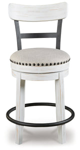 Valebeck Counter Height Bar Stool (Color: White, Barstool Height: Counter Height)