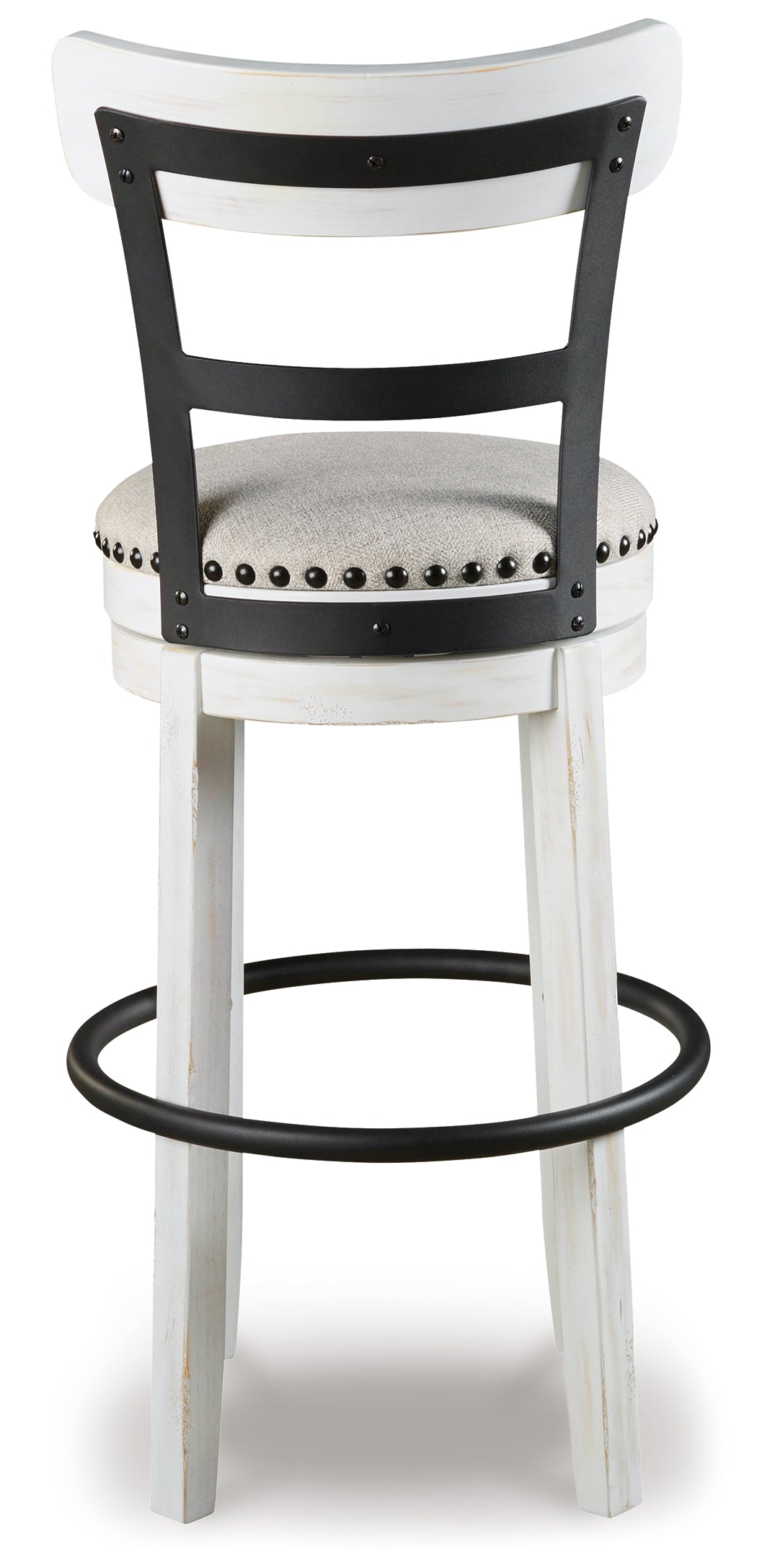 Valebeck Counter Height Bar Stool (Color: White, Barstool Height: Pub/Bar Height)