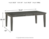 Hallanden 7-Piece Dining Table and 4 Chairs and Bench with Storage (Dining Extension Table, Dining Chair, Dining Chair, Dining Chair, Dining Chair, 50" Dining Bench, Dining Server)