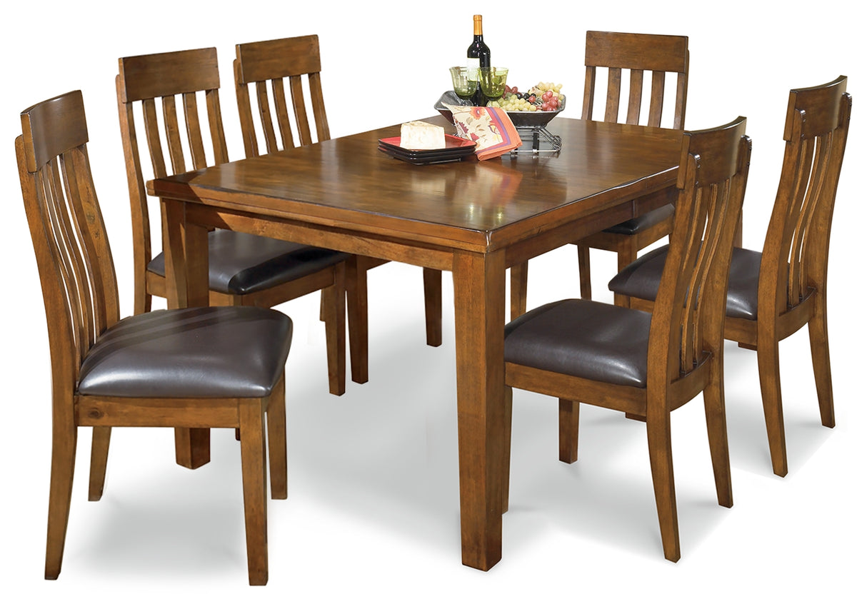 Ralene 7-Piece Dining Table and 6 Chairs (Dining Extension Table, Dining Chair, Dining Chair, Dining Chair, Dining Chair, Dining Chair, Dining Chair)