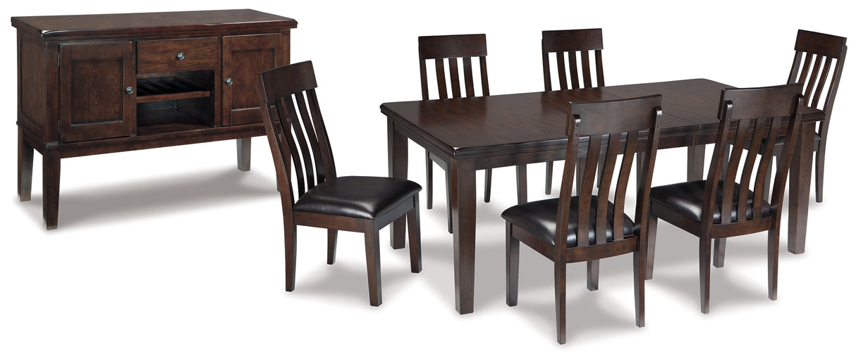 Haddigan 8-Piece Dining Table and 6 Chairs with Storage (Dining Server, Dining Extension Table, Dining Chair, Dining Chair, Dining Chair, Dining Chair, Dining Chair, Dining Chair)