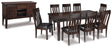 Haddigan 10-Piece Dining Table and 8 Chairs with Storage (Dining Server, Dining Extension Table, Dining Chair, Dining Chair, Dining Chair, Dining Chair, Dining Chair, Dining Chair, Dining Chair, Dining Chair)