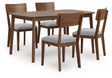 Tameride Dining Table and 4 Chairs (Set of 5)