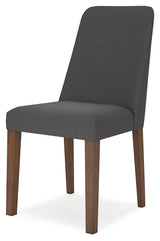 Lyncott Dining Chair (Color: Charcoal/Brown)