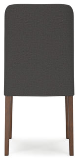 Lyncott Dining Chair (Color: Charcoal/Brown)