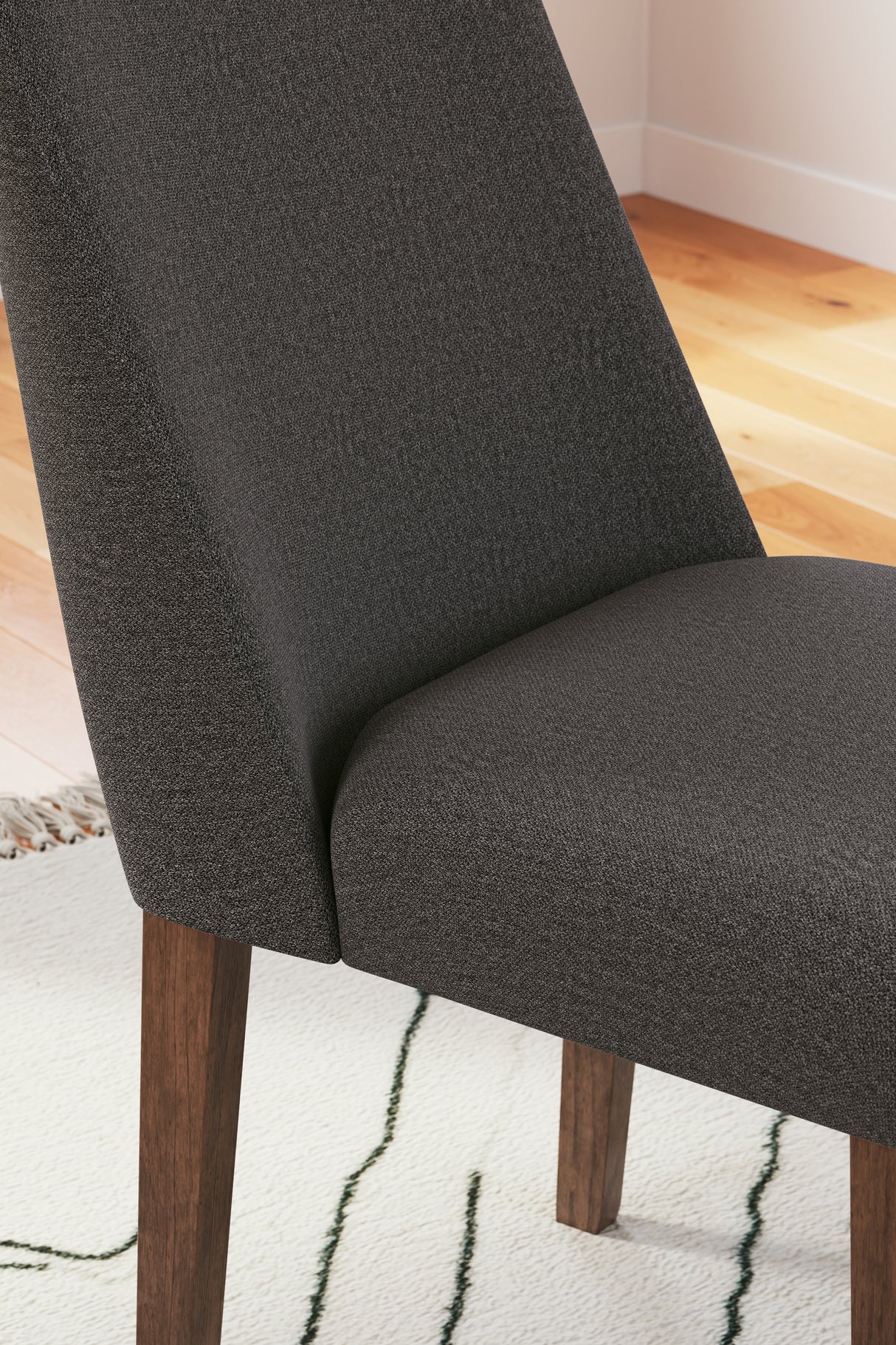 Lyncott Dining Chair (Color: Charcoal/Brown)