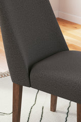 Lyncott Dining Chair (Color: Charcoal/Brown)
