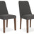 Lyncott Dining Chair (Color: Charcoal/Brown)