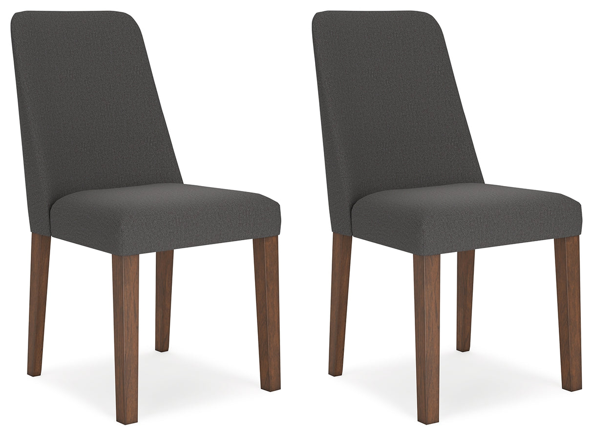 Lyncott Dining Chair (Color: Charcoal/Brown)