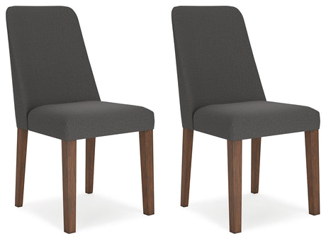 Lyncott Dining Chair (Color: Charcoal/Brown)