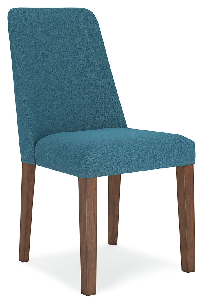 Lyncott Dining Chair (Color: Blue/Brown)